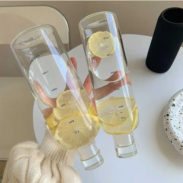 800ml Glass Style Plastic Water Bottle