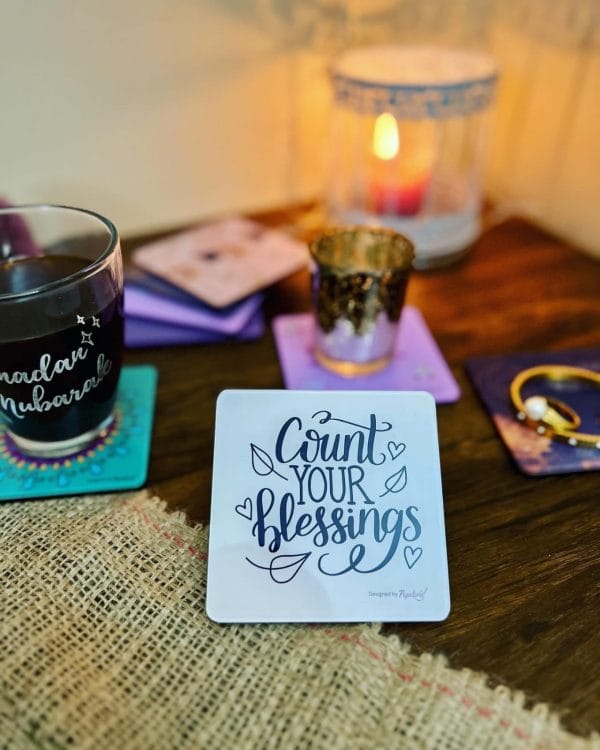 Count Your Blessings Tea Coaster
