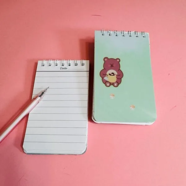 Mini-Notepads-Green Bear