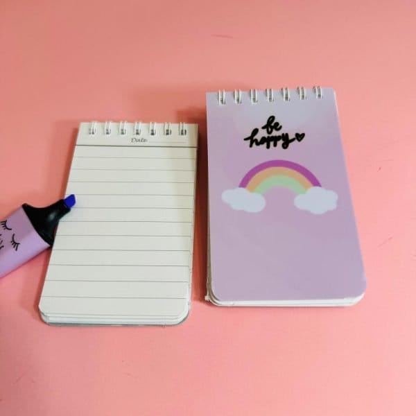 Mini-Notepads-Purple Rainbow
