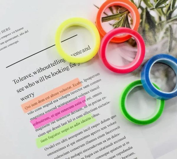 Coloured Sticky Note Tape