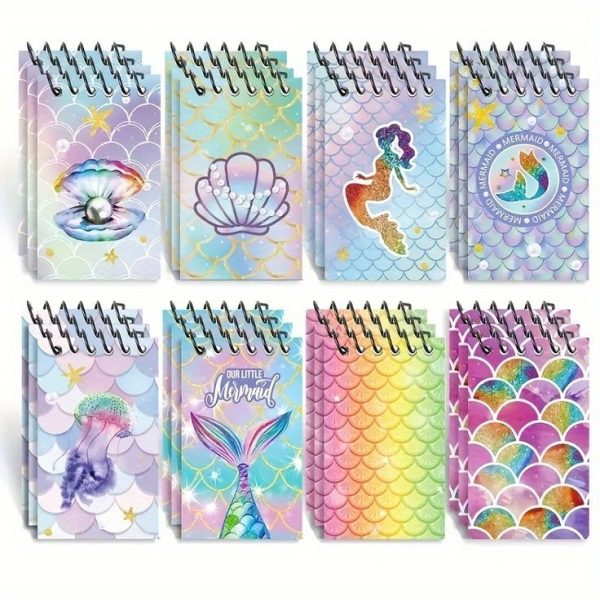 Mermaid-Themed Spiral Noteook
